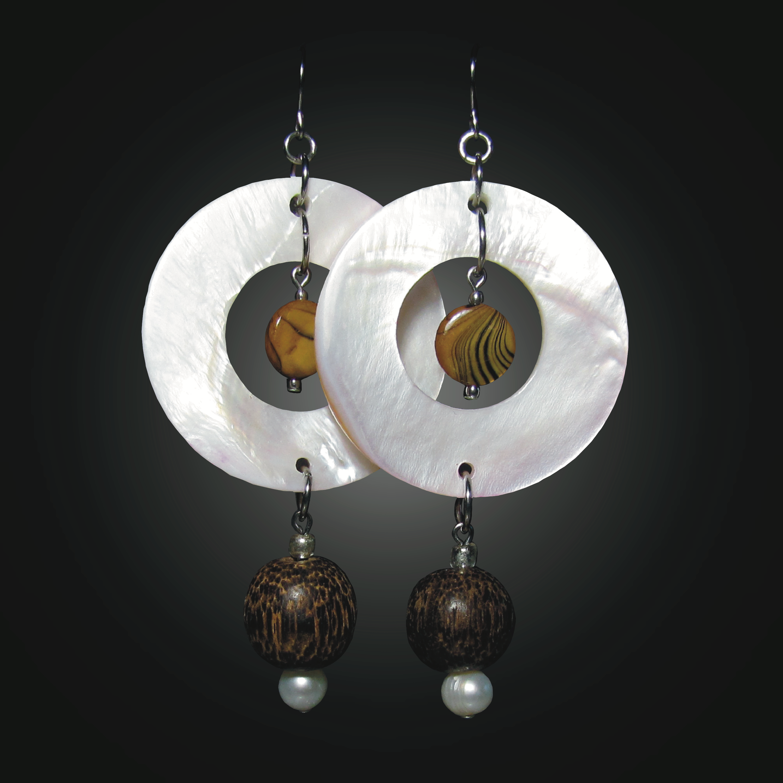 Rose and Rust Earrings